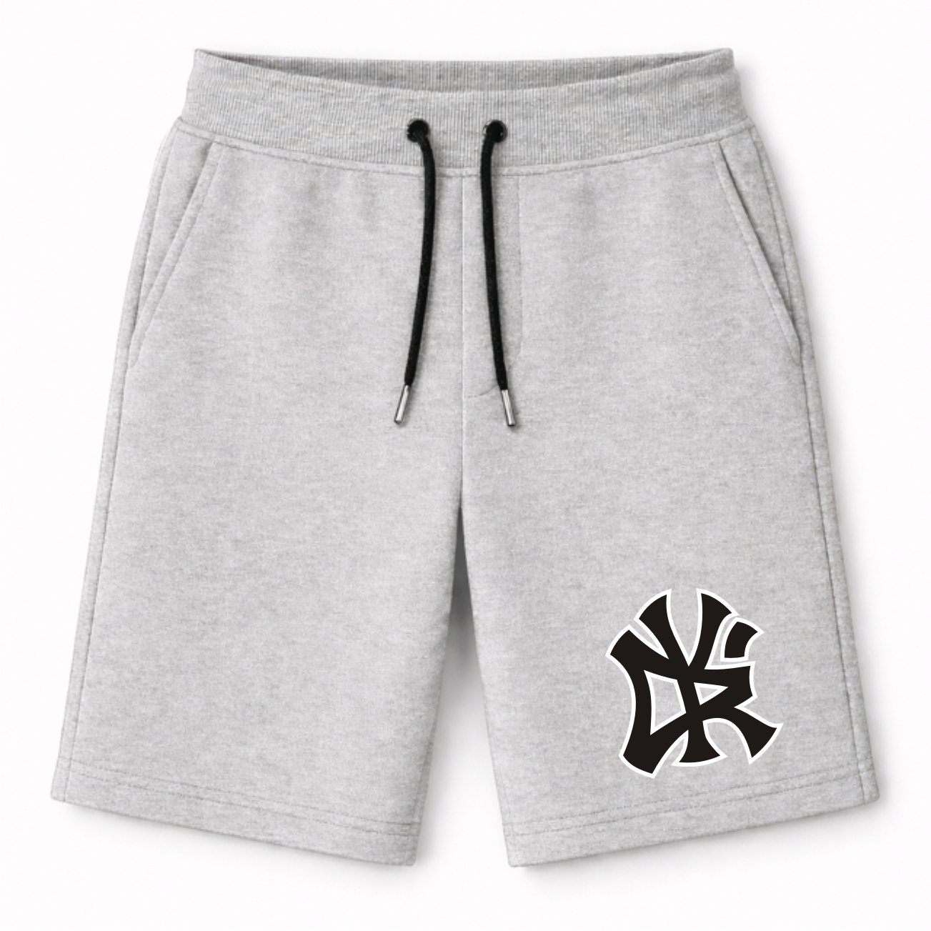 BERMUDA MOLETOM MONOGRAMA MESCLA